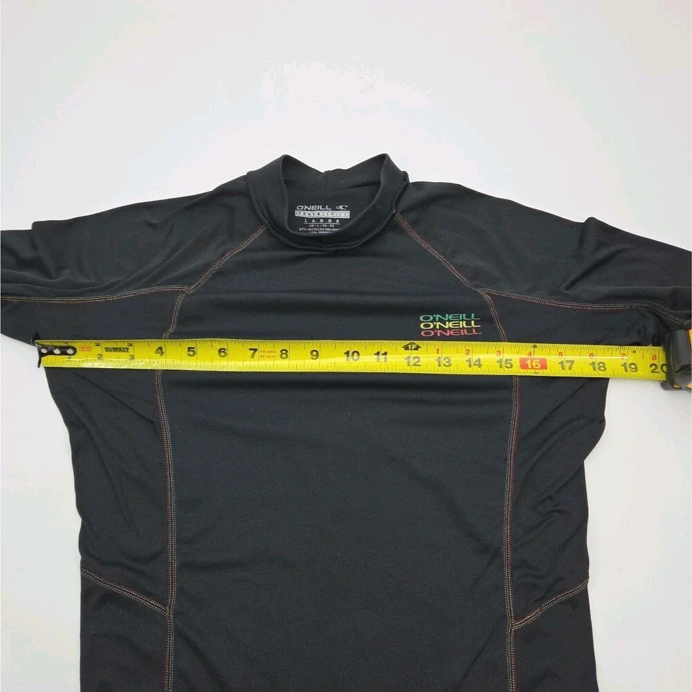 O'Neill Shirt Rash Guard TRVLR Series Men Large UPF 50 Swim Surf Black Long Slv